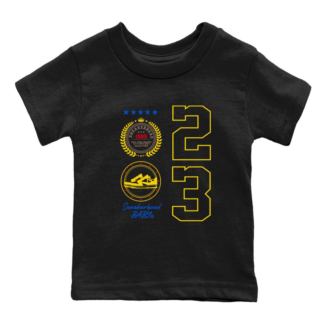 Air Jordan 1 Low x Travis Scott x Canary shirt to match jordans Sneaker Emblem sneaker tees Air Jordan 1 Travis Scott Canary Streetwear Brand SNRT Sneaker Release Tees baby toddler Black 2 cotton Shirt