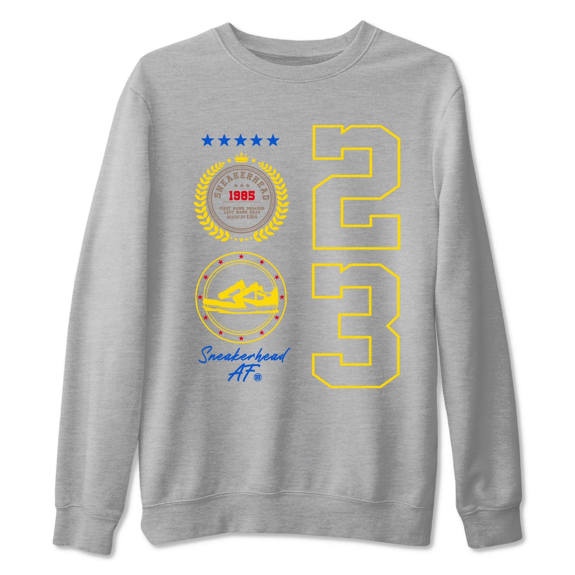 Air Jordan 1 Low x Travis Scott x Canary shirt to match jordans Sneaker Emblem sneaker tees AJ1 Travis Scott Canary Streetwear Brand SNRT Sneaker Tees unisex cotton Heather Grey 2 crew neck shirt