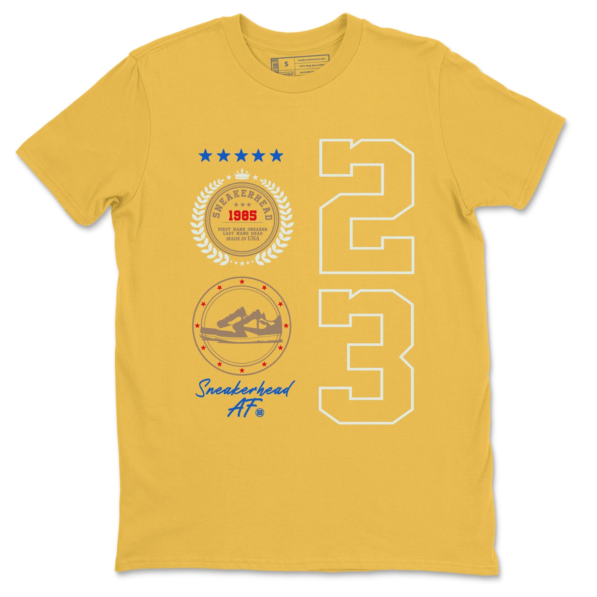 Air Jordan 1 Low x Travis Scott x Canary shirt to match jordans Sneaker Emblem sneaker tees AJ1 Travis Scott Canary Streetwear Brand SNRT Sneaker Tees unisex cotton Daisy 2 crew neck shirt