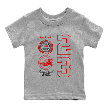 11s Bred Velvet shirts to match jordans Sneaker Emblem sneaker match tees Air Jordan 11 Retro Bred Velvet match shoes to clothes SNRT Sneaker Tees Youth Baby Heather Grey 2 tee