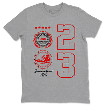 11s Bred Velvet shirts to match jordans Sneaker Emblem sneaker match tees Air Jordan 11 Retro Bred Velvet match shoes to clothes SNRT Sneaker Tees unisex cotton Heather Grey 2 shirts