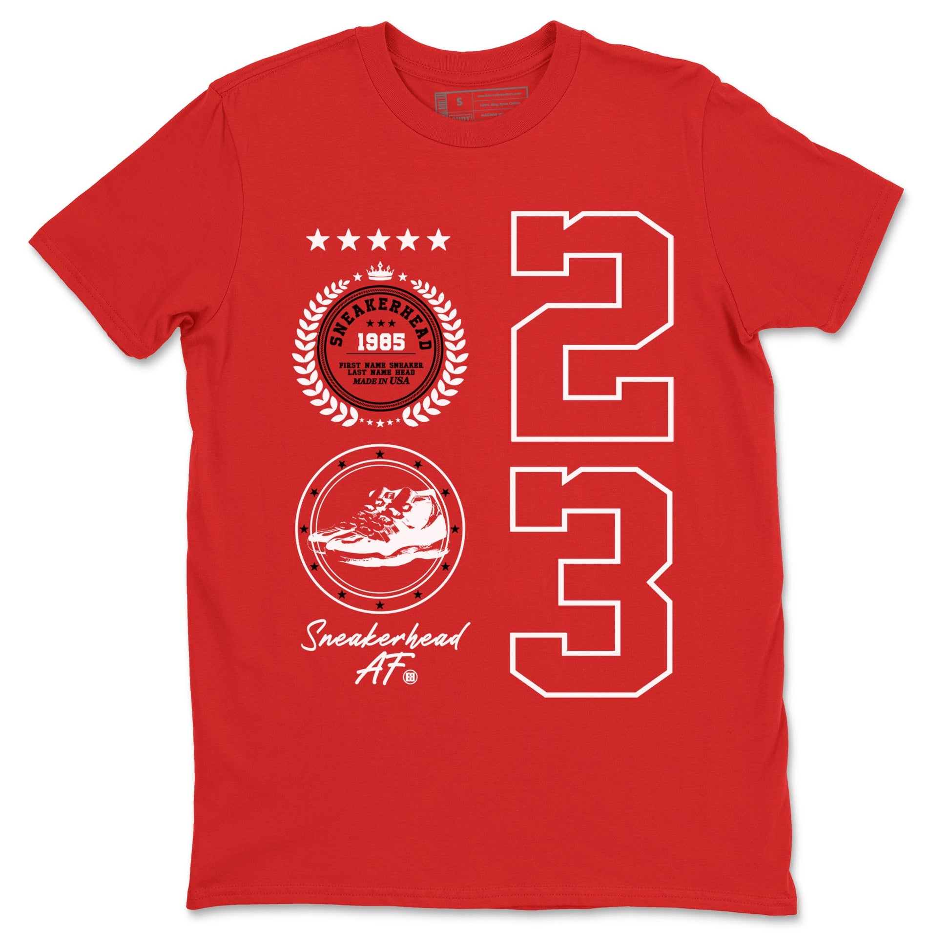 11s Cherry shirts to match jordans Sneaker Emblem sneaker match tees Air Jordan 11 Retro Cherry match shoes to clothes SNRT Sneaker Tees unisex cotton Red 2 shirts