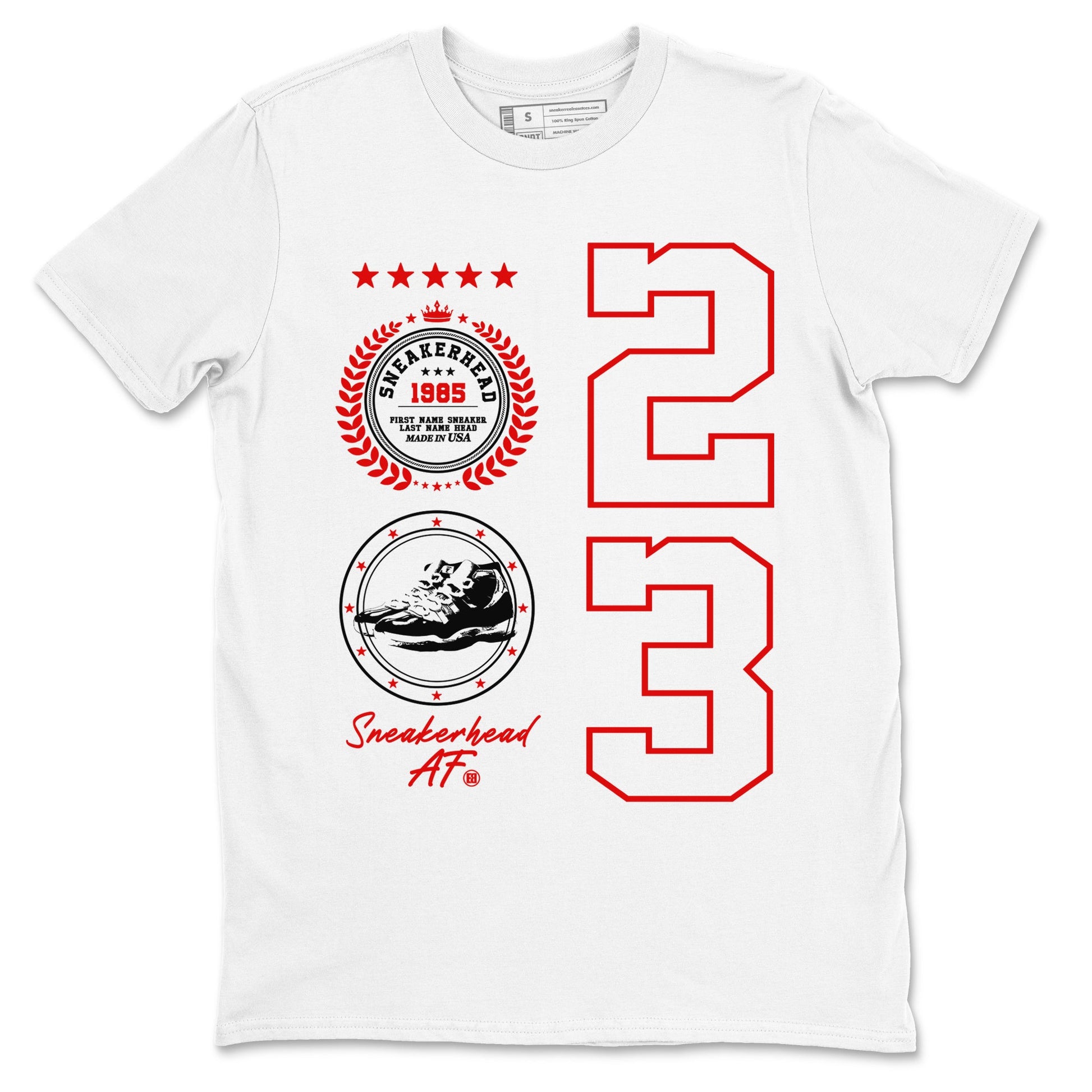 11s Cherry shirts to match jordans Sneaker Emblem sneaker match tees Air Jordan 11 Retro Cherry match shoes to clothes SNRT Sneaker Tees unisex cotton White 2 shirts