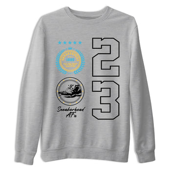 Sneaker Threads – Sneaker Tees To Match Air Jordan 11 Retro Gamma – Sneaker Emblem Graphic Tee Heather Grey 2. Perfect for Jordan releases 2025 colorways.