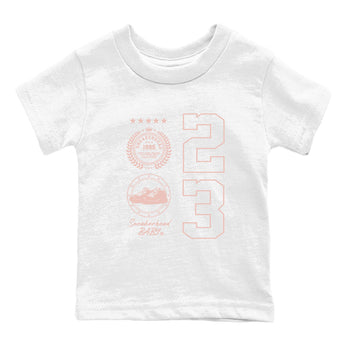 11s Legend Pink shirt to match jordans Sneaker Emblem sneaker tees Air Jordan 11 Legend Pink SNRT sneaker release tees baby toddler White 2 cotton Shirt