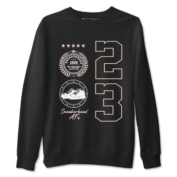 11s Legend Pink shirt to match jordans Sneaker Emblem sneaker tees Air Jordan 11 Legend Pink SNRT Sneaker Release Tees unisex cotton Black 2 crew neck shirt