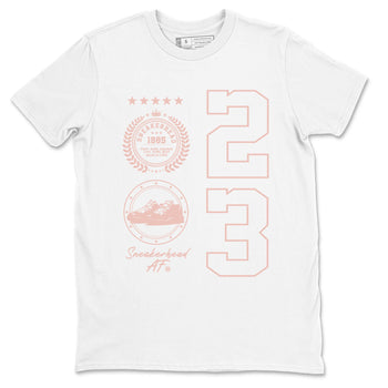 11s Legend Pink shirt to match jordans Sneaker Emblem sneaker tees Air Jordan 11 Legend Pink SNRT Sneaker Release Tees unisex cotton White 2 crew neck shirt
