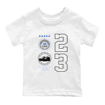 11s Black and Varsity Royal shirt to match jordans Sneaker Emblem sneaker tees Air Jordan 11 Black/Varsity Royal SNRT sneaker release tees baby toddler White 2 cotton Shirt