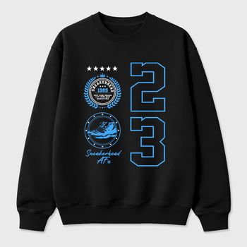 Sneaker match tees – Sneaker Tees To Match Air Jordan 11 University Blue Shoes – Sneaker Emblem Tee Black 2