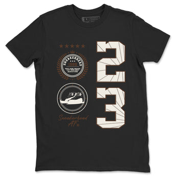AJ12 Baroque Brown shirts to match jordans Sneaker Emblem best t shirts to wear with jordans SoleFly x Jordan 12 Baroque Brown match shoes to clothes SNRT Sneaker Tees unisex cotton Black 2 shirts