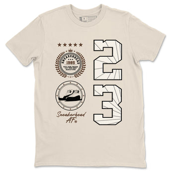 AJ12 Baroque Brown shirts to match jordans Sneaker Emblem best t shirts to wear with jordans SoleFly x Jordan 12 Baroque Brown match shoes to clothes SNRT Sneaker Tees unisex cotton Natural 2 shirts