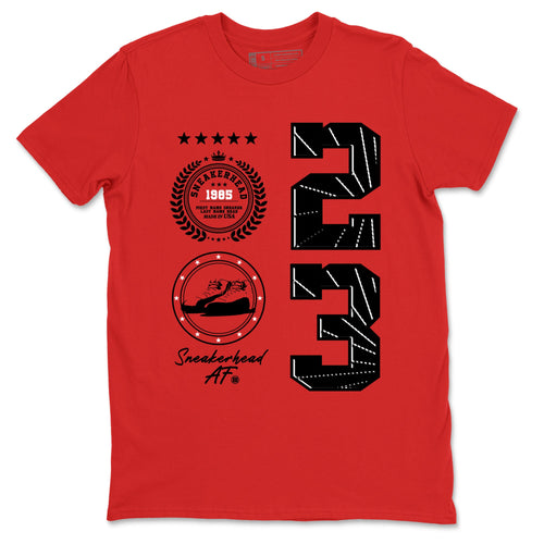 12s Flu Game shirts to match jordans Sneaker Emblem best t shirts to wear with jordans AJ12 Retro Flu Game match shoes to clothes SNRT Sneaker Tees unisex cotton Red 2 shirts