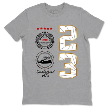 Sneaker match tees – Sneaker Tees To Match Air Jordan 12 Taxi Shoes – Sneaker Emblem Tee Heather Grey 2