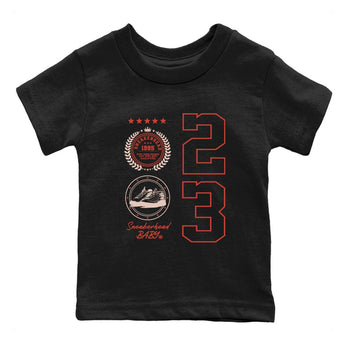 AJ13 Dune Red shirts to match jordans Sneaker Emblem sneaker match tees Air Jordan 13 Dune Red SNRT Sneaker Tees streetwear brand Baby and Youth Black 2 cotton tee
