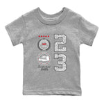 Air Jordan 3 Retro Cement Grey shirts to match jordans Sneaker Emblem sneaker match tees 3s Cement Grey SNRT Sneaker Tees streetwear brand Baby and Youth Heather Grey 2 cotton tee