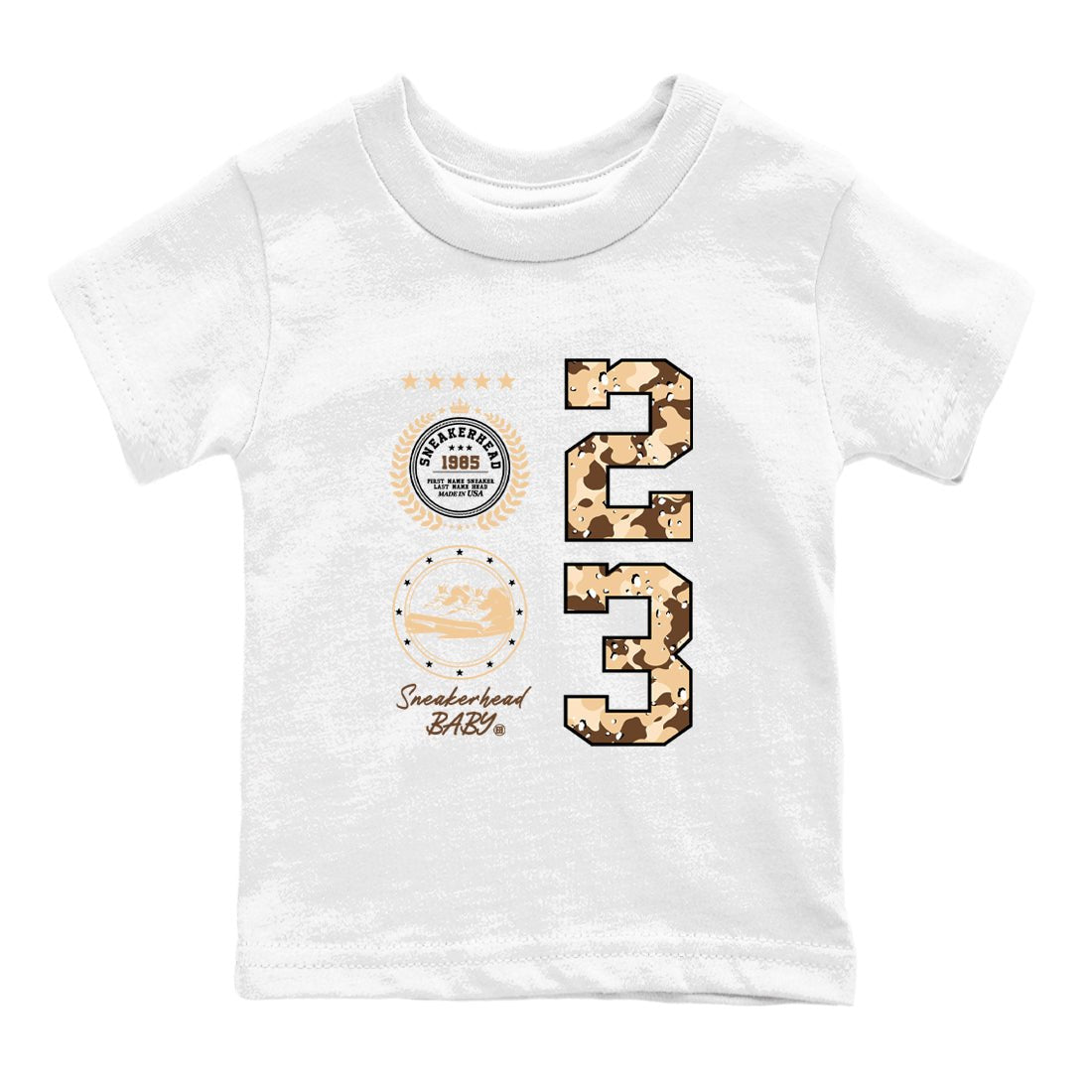 WNBA x Air Jordan 3 “Desert Camo” shirts to match jordans Sneaker Emblem sneaker match tees Air Jordan 3 Desert Camo SNRT Sneaker Release Tees Clothing Sneakerhead ShirtsBaby and Youth White 2 cotton tee