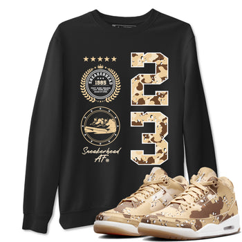 WNBA x Air Jordan 3 “Desert Camo” shirts to match jordans Sneaker Emblem sneaker match tees Air Jordan 3 Desert Camo SNRT Sneaker Release Tees Clothing Sneakerhead ShirtsBlack 1 unisex cotton tee