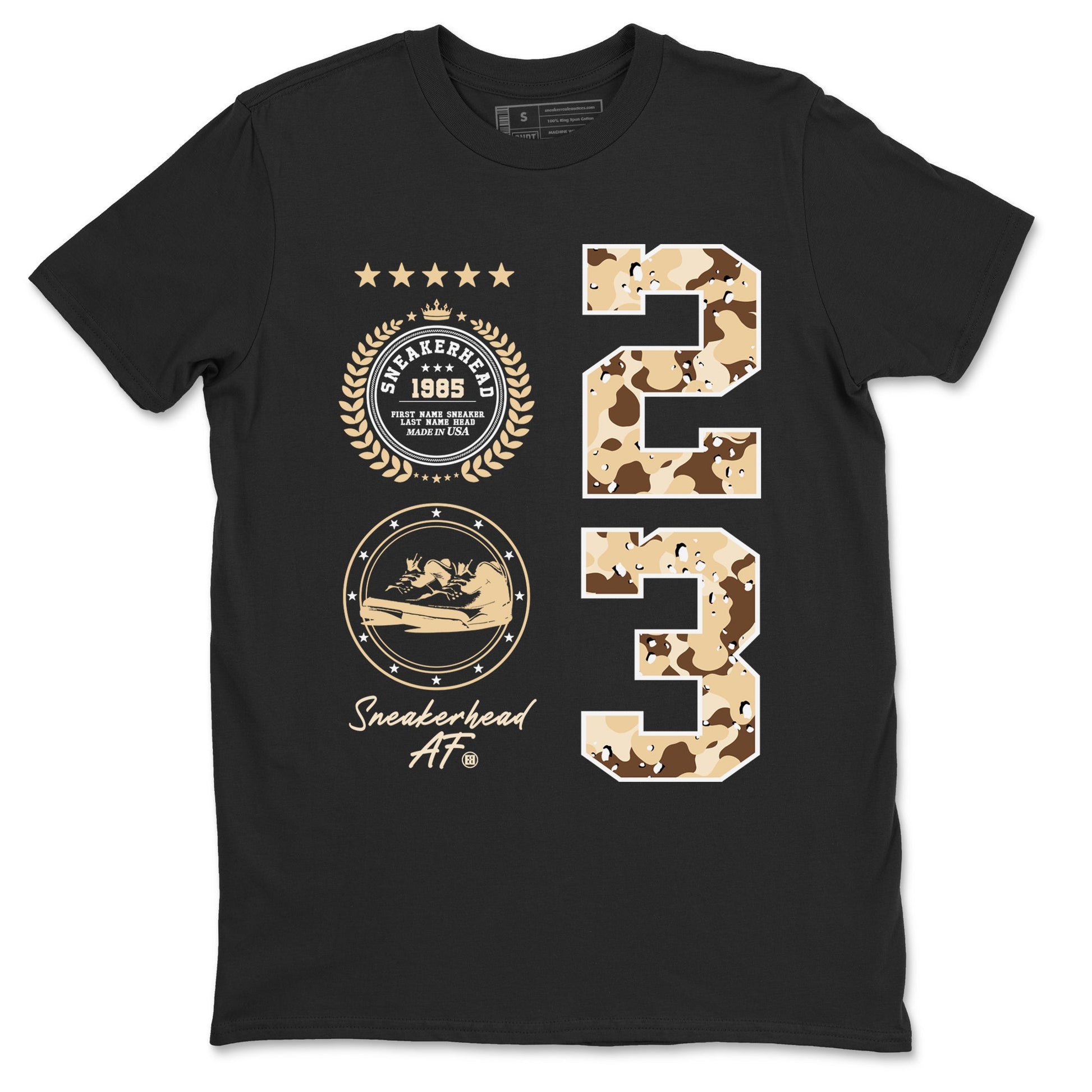 WNBA x Air Jordan 3 “Desert Camo” shirts to match jordans Sneaker Emblem sneaker match tees Air Jordan 3 Desert Camo SNRT Sneaker Release Tees Clothing Sneakerhead ShirtsBlack 2 unisex cotton tee