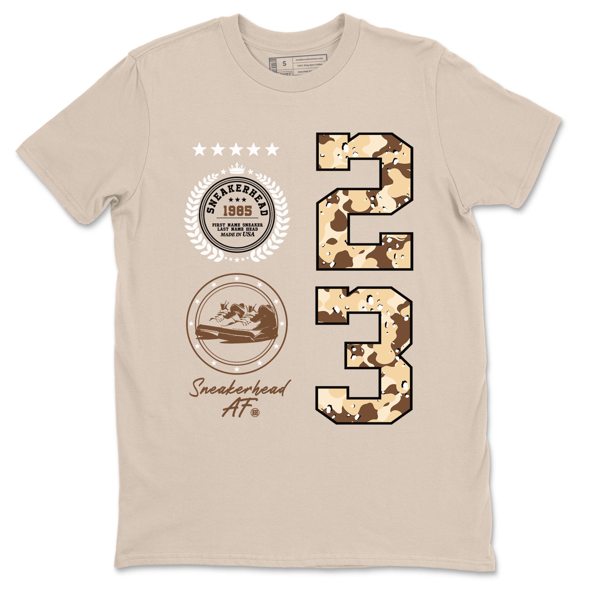 WNBA x Air Jordan 3 “Desert Camo” shirts to match jordans Sneaker Emblem sneaker match tees Air Jordan 3 Desert Camo SNRT Sneaker Release Tees Clothing Sneakerhead ShirtsSand 2 unisex cotton tee