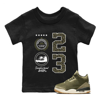 Sneaker Threads – Sneaker Threads To Match Air Jordan 3 Family Affair Shoes – Sneaker Emblem Kids T-Shirt Black 1