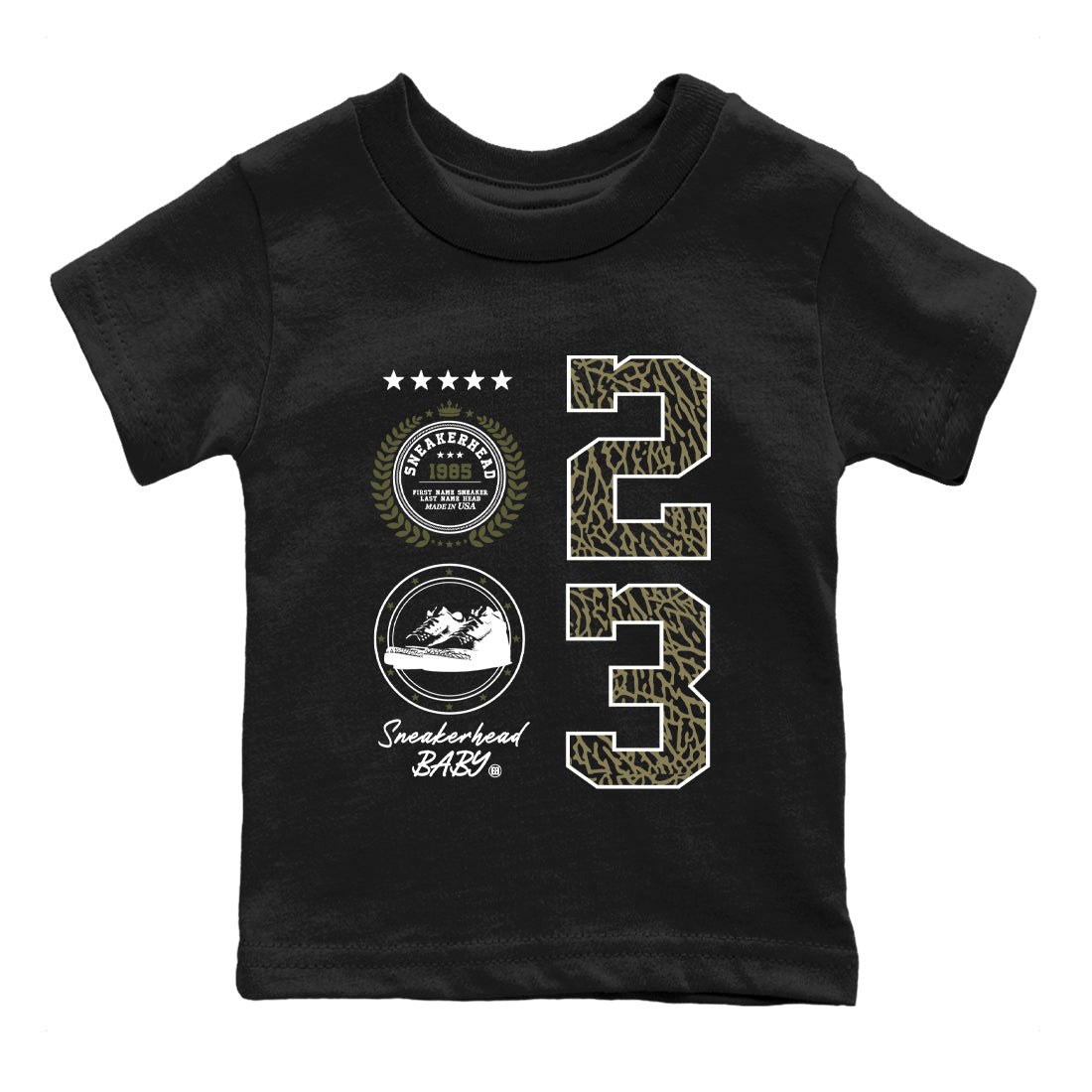 Sneaker Threads – Sneaker Threads To Match Air Jordan 3 Family Affair Shoes – Sneaker Emblem Kids T-Shirt Black 2