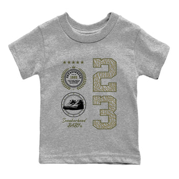 Sneaker Threads – Sneaker Threads To Match Air Jordan 3 Family Affair Shoes – Sneaker Emblem Kids T-Shirt Heather Grey 2
