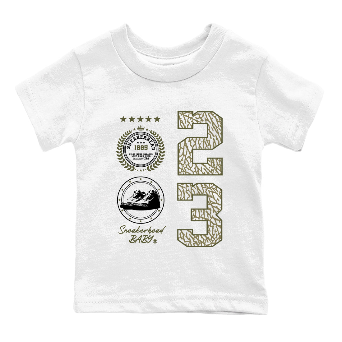 Sneaker Threads – Sneaker Threads To Match Air Jordan 3 Family Affair Shoes – Sneaker Emblem Kids T-Shirt White 2