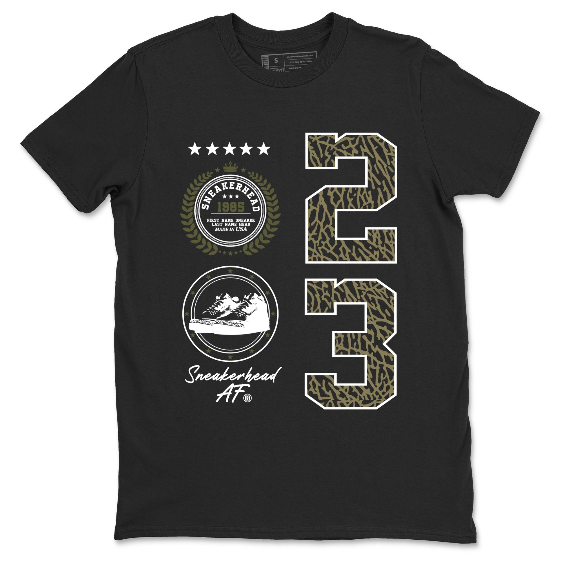 Sneaker Threads – Sneaker Threads To Match Air Jordan 3 Family Affair Shoes – Sneaker Emblem Tee Black 2