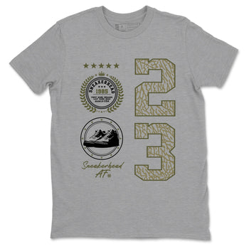 Sneaker Threads – Sneaker Threads To Match Air Jordan 3 Family Affair Shoes – Sneaker Emblem Tee Heather Grey 2