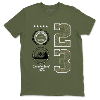 Sneaker Threads – Sneaker Threads To Match Air Jordan 3 Family Affair Shoes – Sneaker Emblem Tee Military Green 2