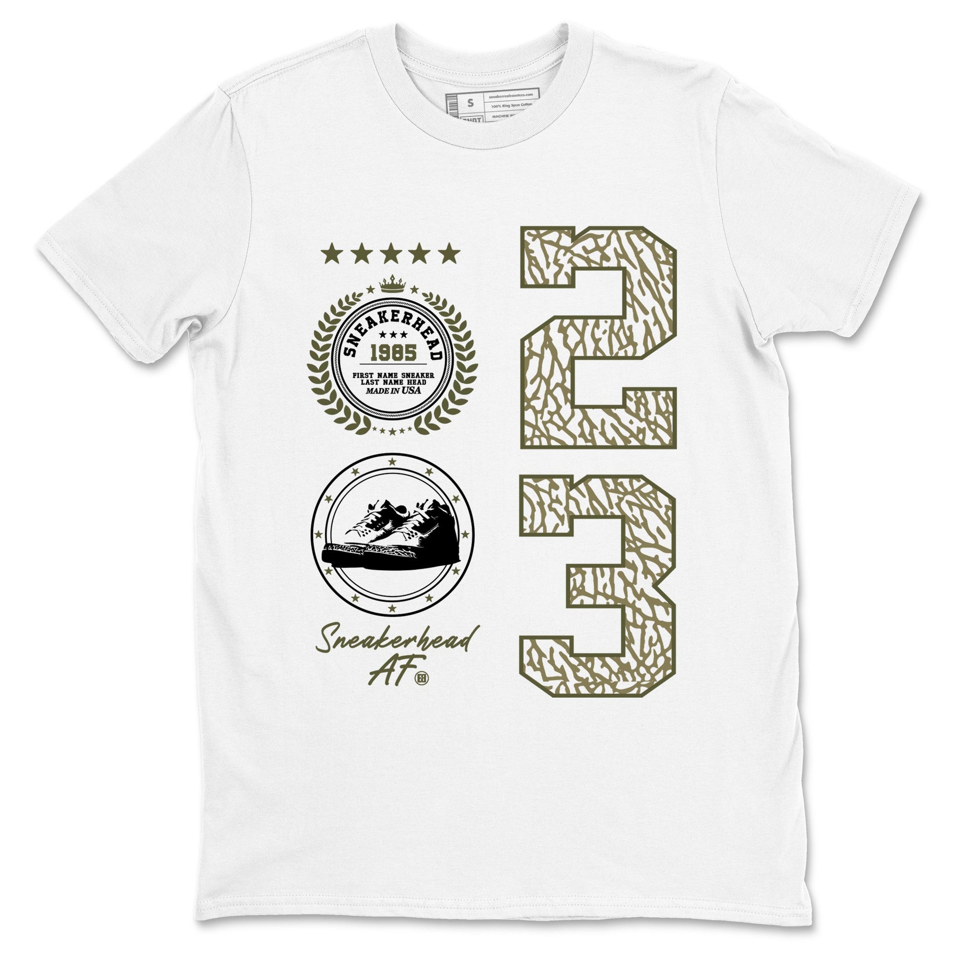 Sneaker Threads – Sneaker Threads To Match Air Jordan 3 Family Affair Shoes – Sneaker Emblem Tee White 2