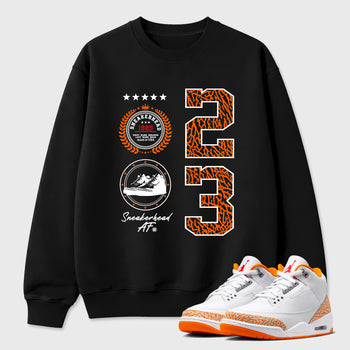 Sneaker match tees – Sneaker Tees To Match Air Jordan 3 Orange Citrus Shoes – Sneaker Emblem Tee Black 1