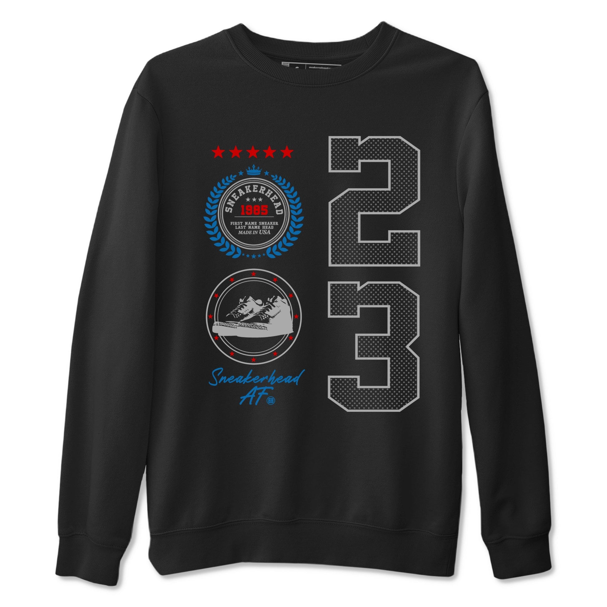 Sneaker Emblem sneaker match t-shirt styled to complete your fit with the Air Jordan 3 Rare Air sneakers, shown in Black 2.