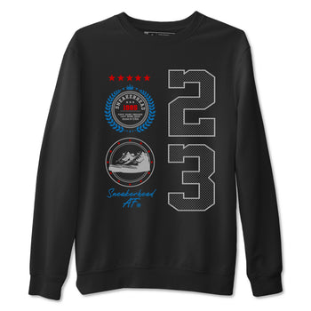 Sneaker Emblem sneaker match t-shirt styled to complete your fit with the Air Jordan 3 Rare Air sneakers, shown in Black 2.