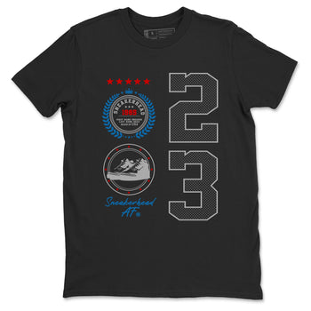 Sneaker Emblem sneaker match t-shirt styled to complete your fit with the Air Jordan 3 Rare Air sneakers, shown in Black 2.
