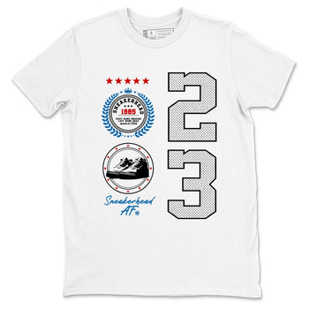 Sneaker Emblem sneaker match t-shirt styled to complete your fit with the Air Jordan 3 Rare Air sneakers, shown in White 2.