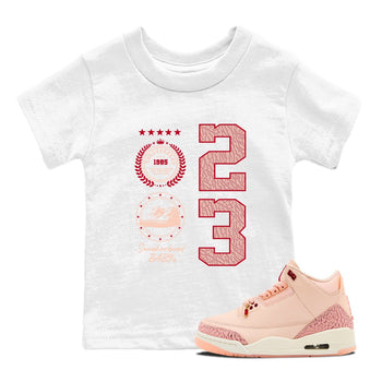 3s Valentines Day shirts to match jordans Sneaker Emblem best t shirts to wear with jordans Air Jordan 3 Valentines Day match shoes to clothes SNRT Sneaker Tees Youth Baby White 1 tee