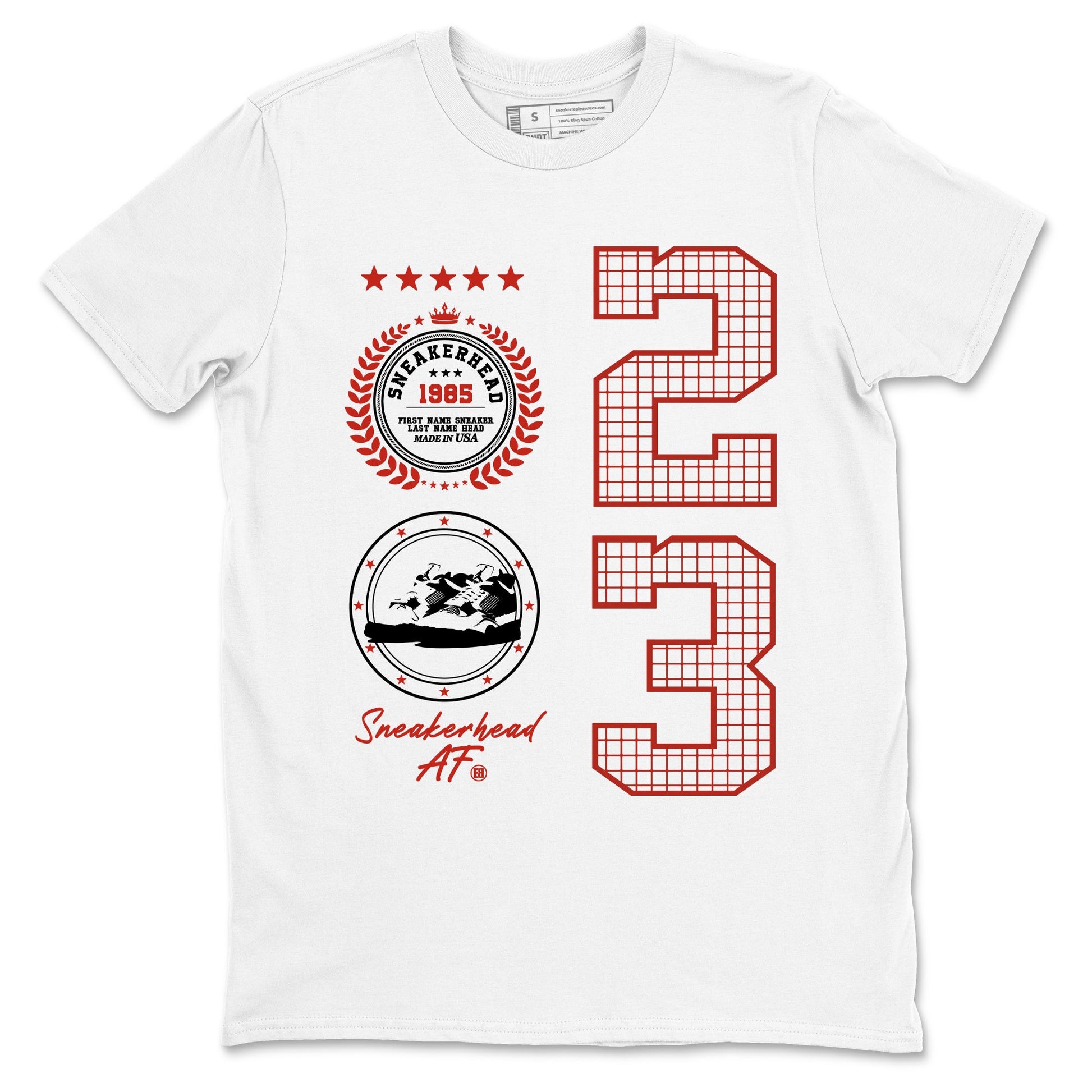 4s Brick By Brick best t shirts to wear with jordans Sneaker Emblem sneaker match tees Nigel Sylvester x Air Jordan 4 Brick by Brick match shoes to clothes SNRT Sneaker Tees unisex cotton White 2 shirts