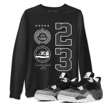 4s Fear shirts to match jordans Sneaker Emblem sneaker match tees Air Jordan 4 Retro Fear match shoes to clothes SNRT Sneaker Tees unisex cotton Black 1 shirts