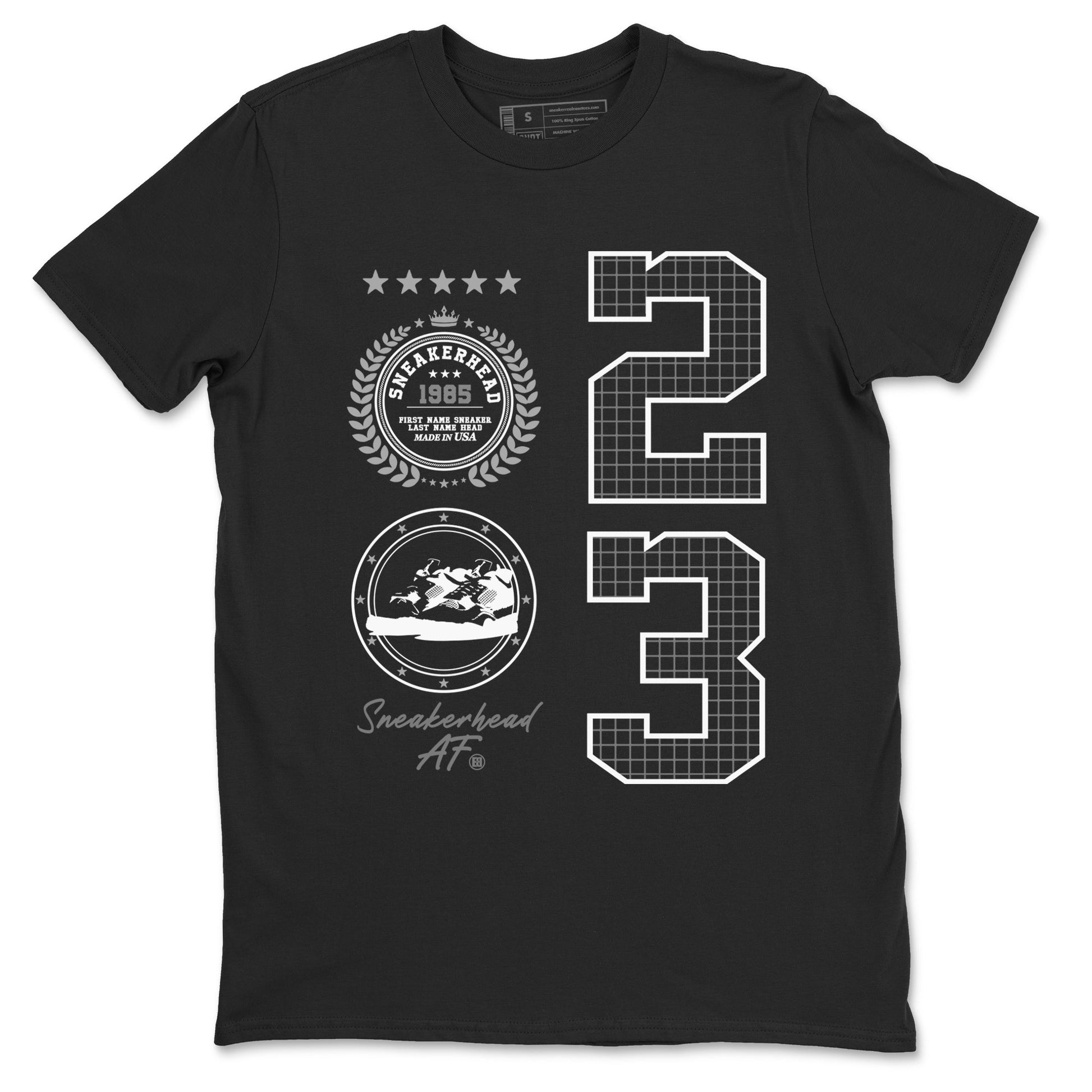 4s Fear shirts to match jordans Sneaker Emblem sneaker match tees Air Jordan 4 Retro Fear match shoes to clothes SNRT Sneaker Tees unisex cotton Black 2 shirts