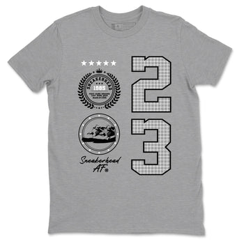 4s Fear shirts to match jordans Sneaker Emblem sneaker match tees Air Jordan 4 Retro Fear match shoes to clothes SNRT Sneaker Tees unisex cotton Heather Grey 2 shirts