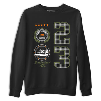 Sneaker match tees – Sneaker Tees To Match Undefeated inspired colorways Air Jordan 4 OG Olive Shoes  – Sneaker Emblem Tee Black 2