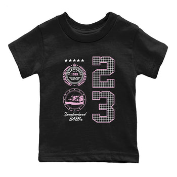 4s Orchid shirts to match jordans Sneaker Emblem sneaker match tees Air Jordan 4 Orchid match shoes to clothes SNRT Sneaker Tees Youth Baby Black 2 tee