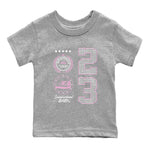 4s Orchid shirts to match jordans Sneaker Emblem sneaker match tees Air Jordan 4 Orchid match shoes to clothes SNRT Sneaker Tees Youth Baby Heather Grey 2 tee