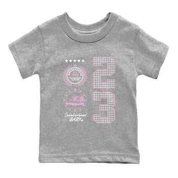 4s Orchid shirts to match jordans Sneaker Emblem sneaker match tees Air Jordan 4 Orchid match shoes to clothes SNRT Sneaker Tees Youth Baby Heather Grey 2 tee