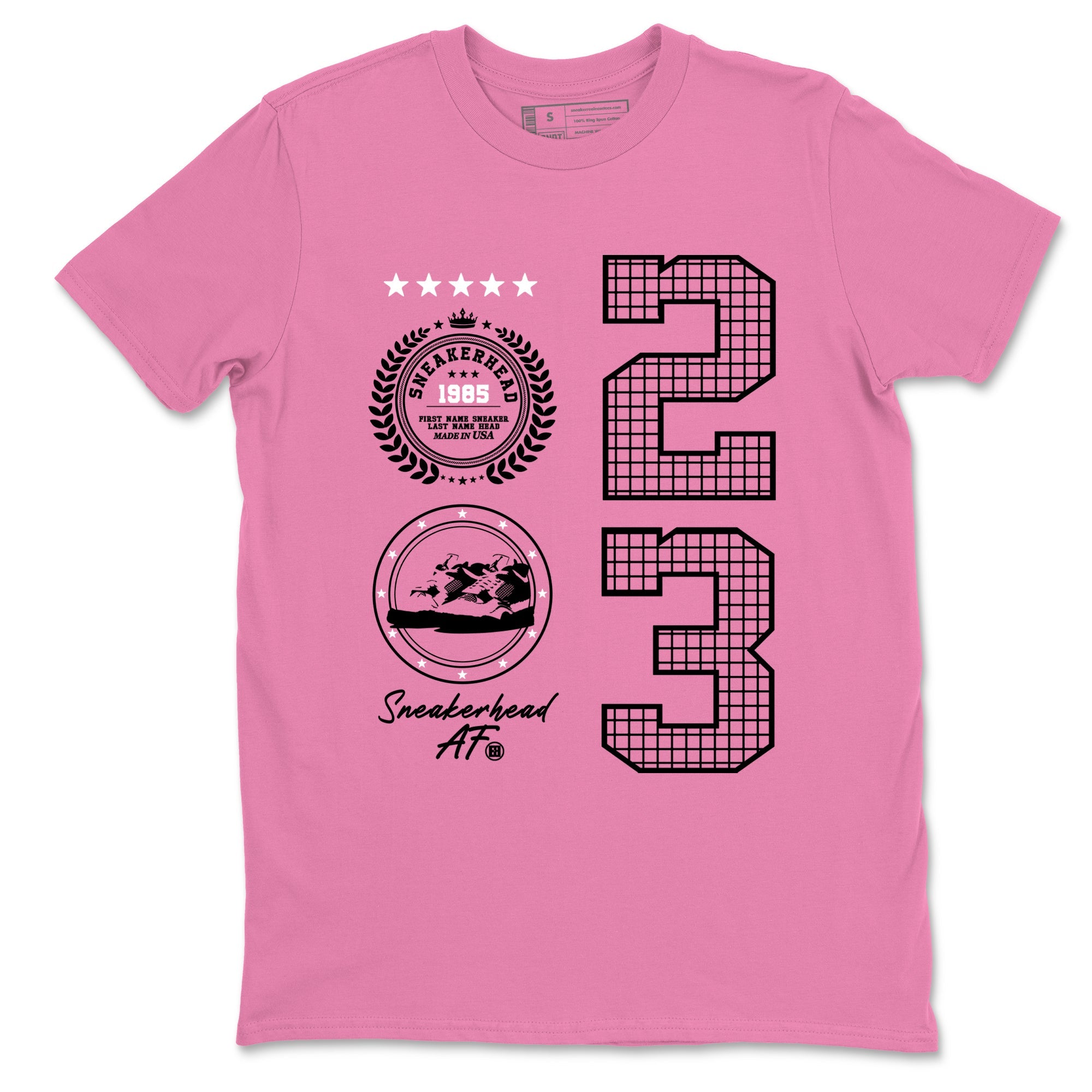 Perfect Valentine's Day Gifts graphic tee  – Sneaker Tees To Match Air Jordan 4 Pink Thunder – Sneaker Emblem Tee Bubble Gum 2