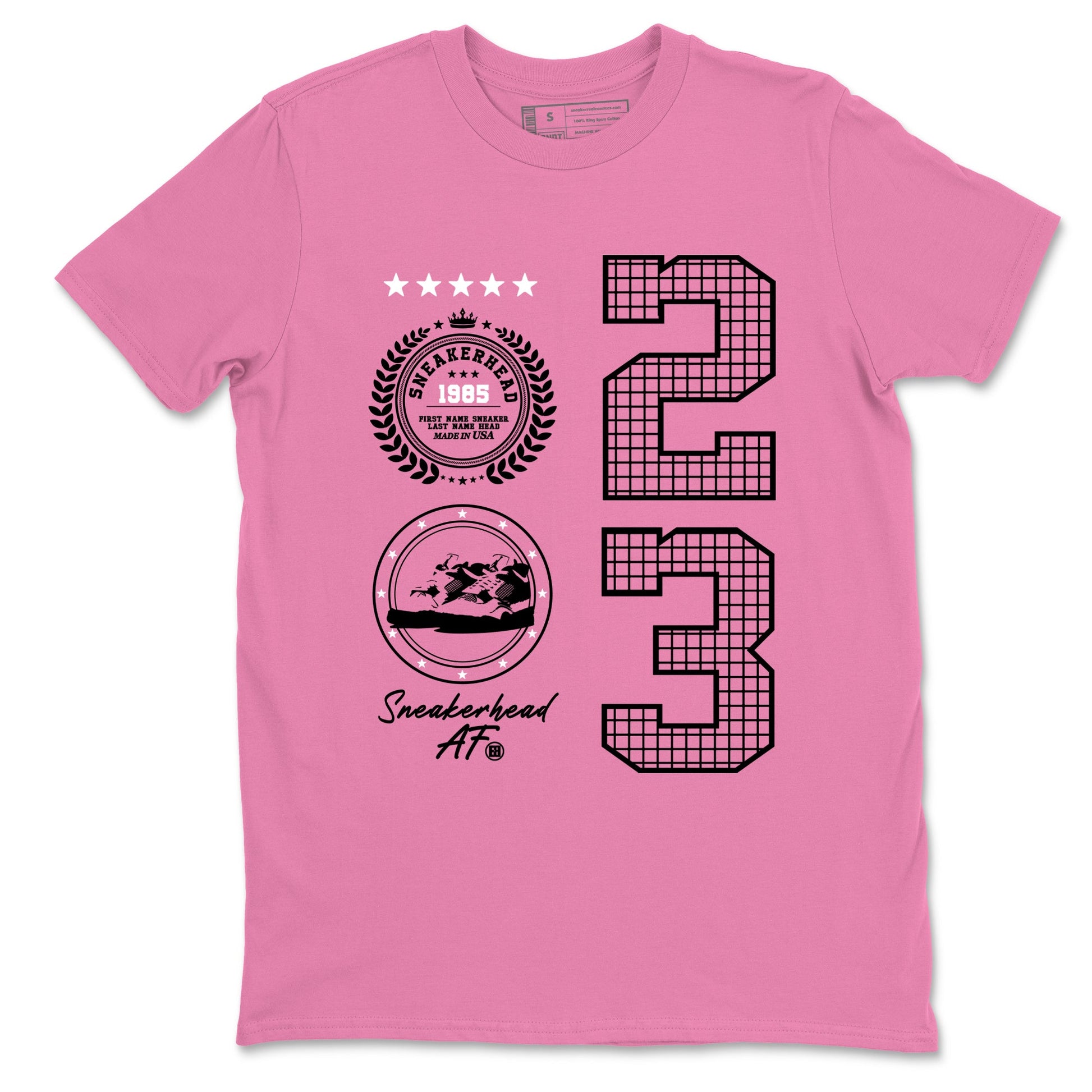 Perfect Valentine's Day Gifts graphic tee  – Sneaker Tees To Match Air Jordan 4 Pink Thunder – Sneaker Emblem Tee Bubble Gum 2