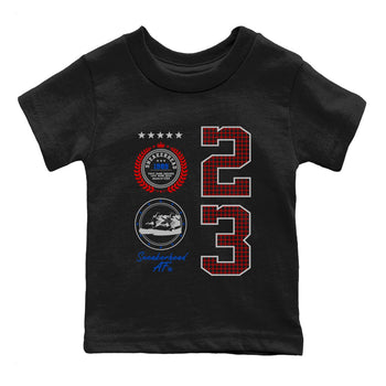 Sneaker match tees – Sneaker Tees To Match Jordan 4 Retro Rare Air Shoes – Sneaker Emblem Kids T-Shirt Black 2