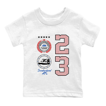 Sneaker match tees – Sneaker Tees To Match Jordan 4 Retro Rare Air Shoes – Sneaker Emblem Kids T-Shirt White 2