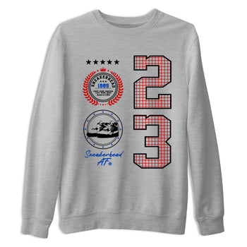 Sneaker match tees – Sneaker Tees To Match Jordan 4 Retro Rare Air Shoes – Sneaker Emblem Tee Heather Grey 2